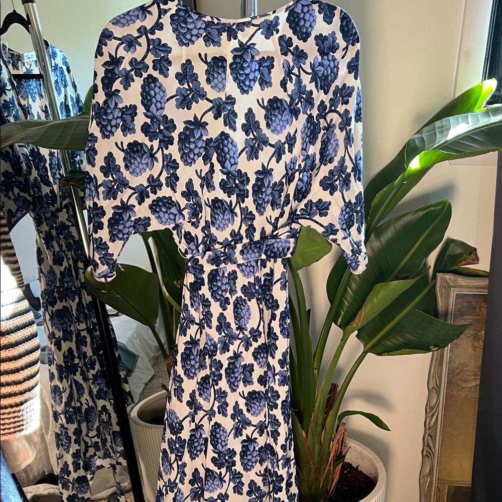 Diane Von Furstenberg Eloise Berries Silk Wrap Dress - Picture 8 of 9